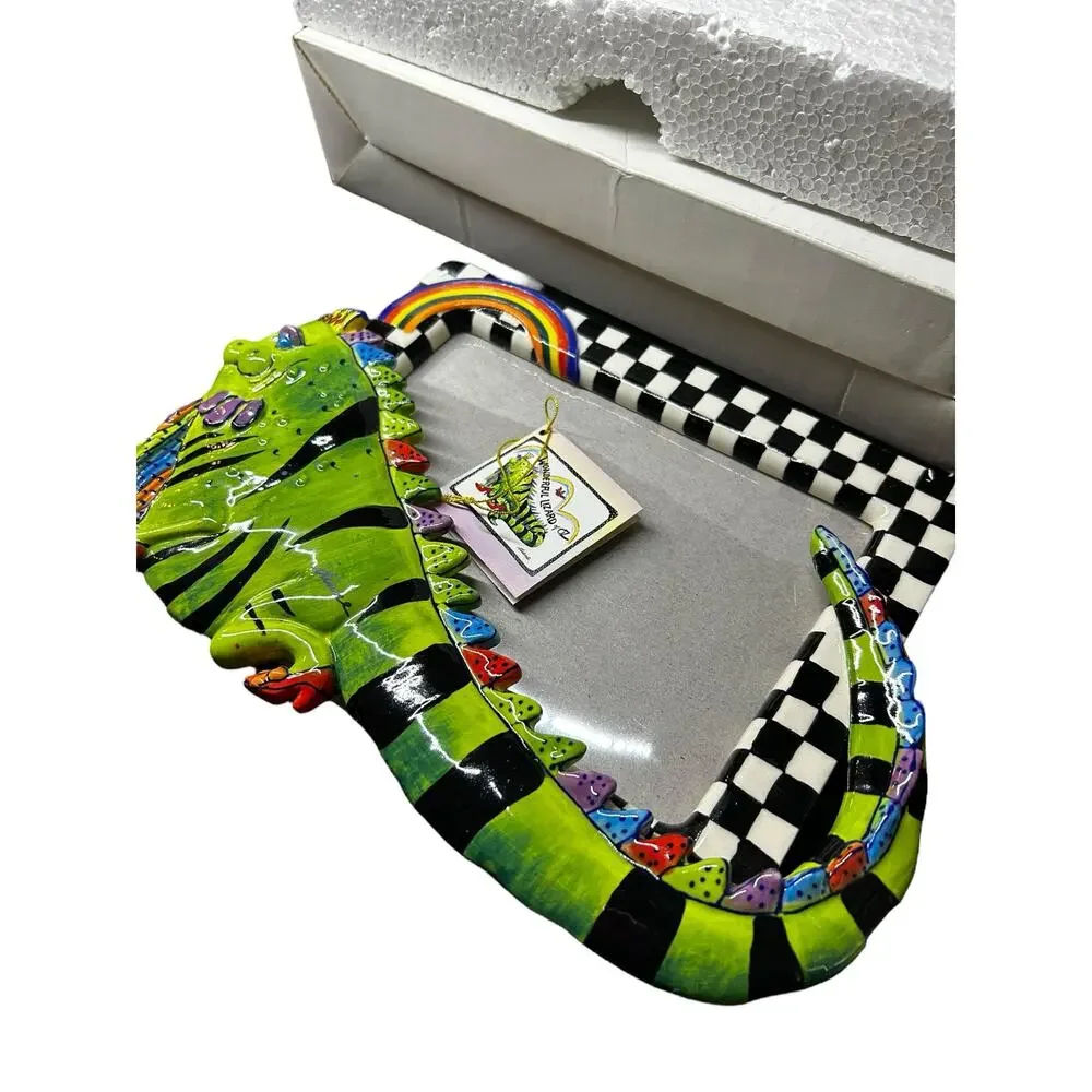 The Wonderful Lizard of Oz Ceramic Photo Frame by Diane Kwiecien – New Open Box